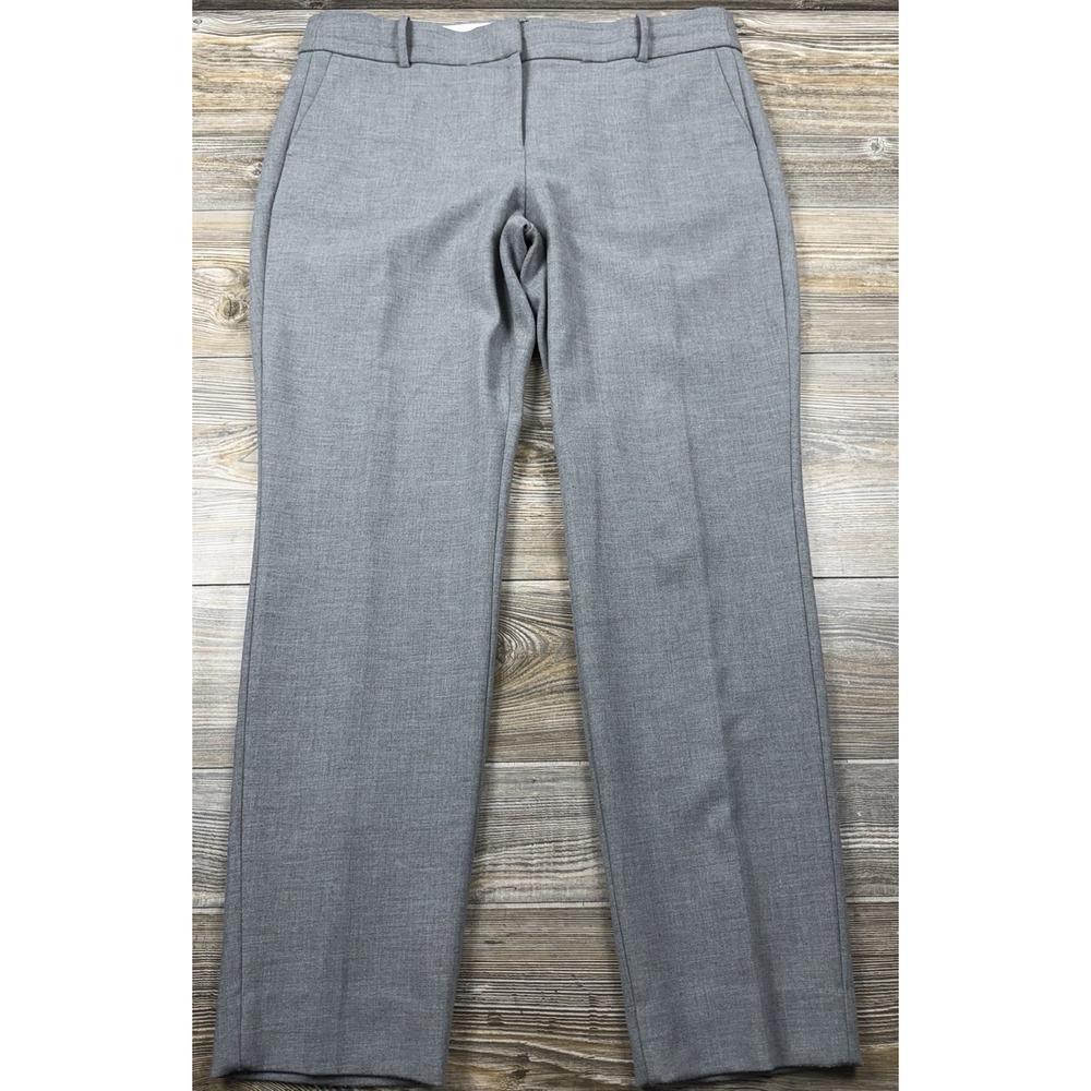 J Crew 365 Dress Pants Womens 16 Gray Cameron Slim Leg Stretch Office Careerwear
